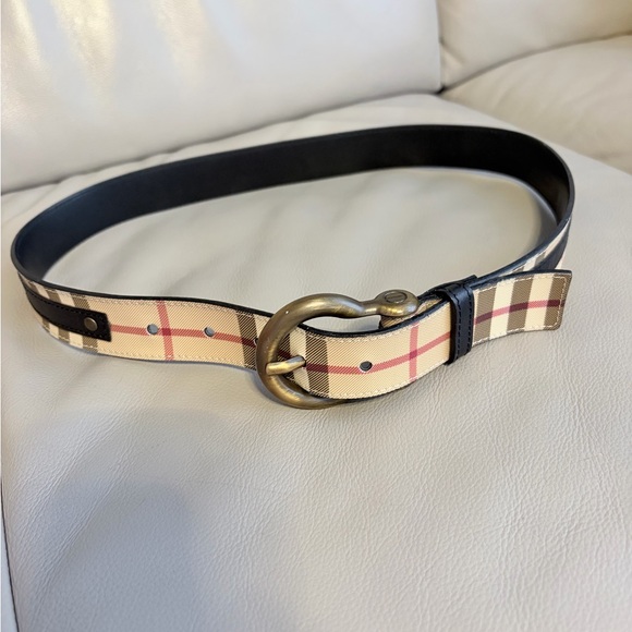 Burberry Check Buckle Belt 32/80 Archive Beige & Black
Leather - Picture 2 of 7